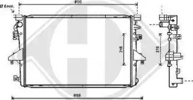 Diederichs 8227205 - Radiatore, Raffreddamento motore autozon.pro