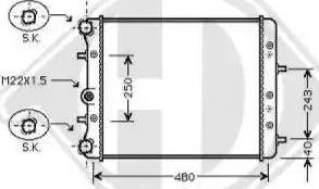 Diederichs 8780505 - Radiatore, Raffreddamento motore autozon.pro