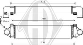 Diederichs DCA1154 - Intercooler autozon.pro