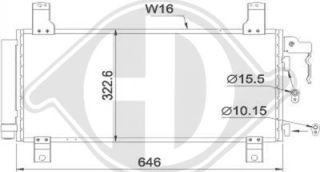 Diederichs DCC1668 - Condensatore, Climatizzatore autozon.pro