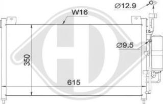 Diederichs DCC1673 - Condensatore, Climatizzatore autozon.pro