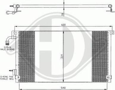 Diederichs DCC1086 - Condensatore, Climatizzatore autozon.pro