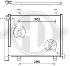 Diederichs DCC1863 - Condensatore, Climatizzatore autozon.pro