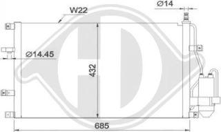 Diederichs DCC1874 - Condensatore, Climatizzatore autozon.pro