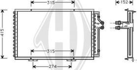 Diederichs DCC1324 - Condensatore, Climatizzatore autozon.pro