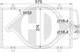 Diederichs DCC1321 - Condensatore, Climatizzatore autozon.pro