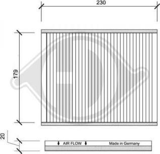 Diederichs DCI0090 - Filtro, Aria abitacolo autozon.pro