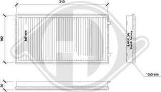 Diederichs DCI0093S - Filtro, Aria abitacolo autozon.pro