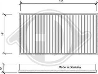 Diederichs DCI0049 - Filtro, Aria abitacolo autozon.pro