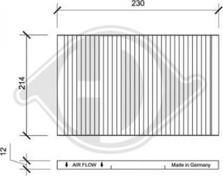 Diederichs DCI0048 - Filtro, Aria abitacolo autozon.pro