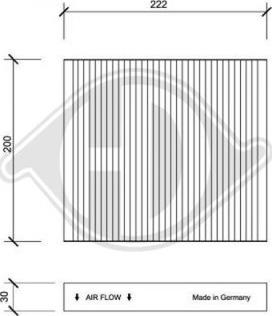 Diederichs DCI0056 - Filtro, Aria abitacolo autozon.pro