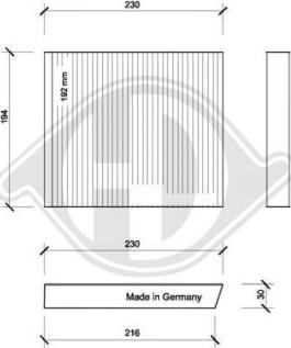 Diederichs DCI0069 - Filtro, Aria abitacolo autozon.pro