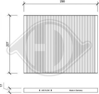 Diederichs DCI0003 - Filtro, Aria abitacolo autozon.pro