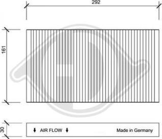 Diederichs DCI0015 - Filtro, Aria abitacolo autozon.pro