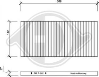 Diederichs DCI0016 - Filtro, Aria abitacolo autozon.pro