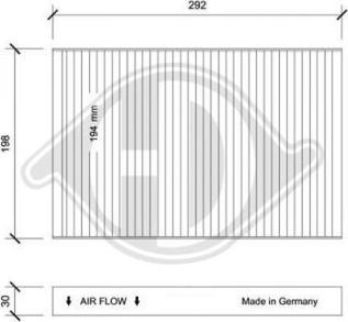 Diederichs DCI0032 - Filtro, Aria abitacolo autozon.pro