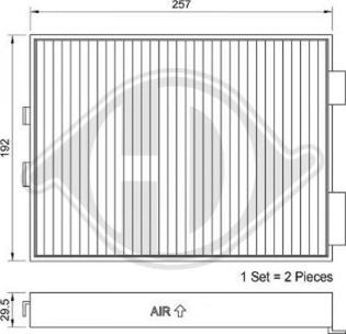 Diederichs DCI0037S - Filtro, Aria abitacolo autozon.pro