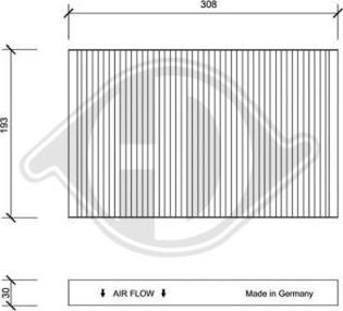 Diederichs DCI0029 - Filtro, Aria abitacolo autozon.pro