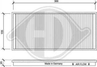 Diederichs DCI0025 - Filtro, Aria abitacolo autozon.pro