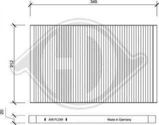 Diederichs DCI0028 - Filtro, Aria abitacolo autozon.pro