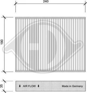 Diederichs DCI0074 - Filtro, Aria abitacolo autozon.pro