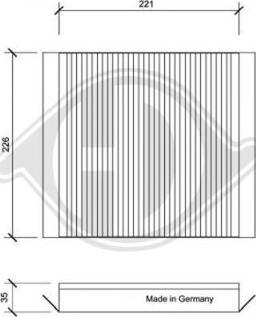 Diederichs DCI0076 - Filtro, Aria abitacolo autozon.pro