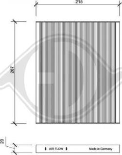 Diederichs DCI0149 - Filtro, Aria abitacolo autozon.pro