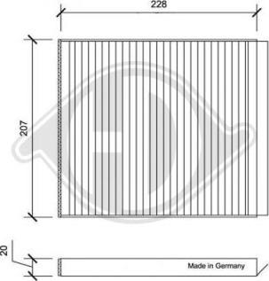 Diederichs DCI0167 - Filtro, Aria abitacolo autozon.pro