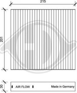 Diederichs DCI0109 - Filtro, Aria abitacolo autozon.pro