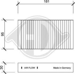 Diederichs DCI0105 - Filtro, Aria abitacolo autozon.pro