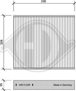 Diederichs DCI0103 - Filtro, Aria abitacolo autozon.pro