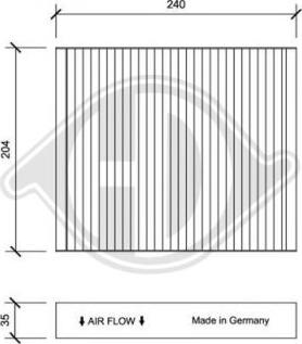 Diederichs DCI0187 - Filtro, Aria abitacolo autozon.pro