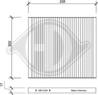 Diederichs DCI0134 - Filtro, Aria abitacolo autozon.pro