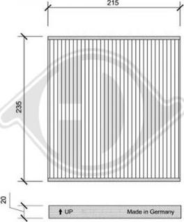 Diederichs DCI0138 - Filtro, Aria abitacolo autozon.pro