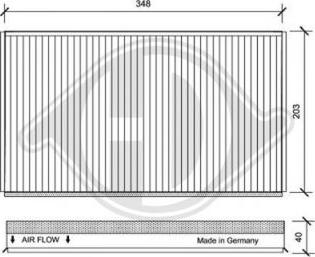 Diederichs DCI0122 - Filtro, Aria abitacolo autozon.pro