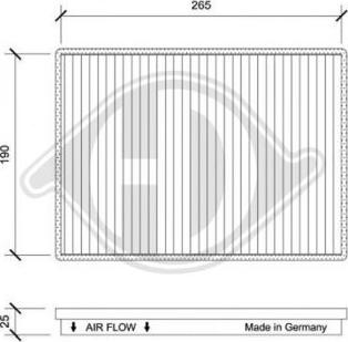 Diederichs DCI0250 - Filtro, Aria abitacolo autozon.pro