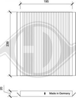 Diederichs DCI0204 - Filtro, Aria abitacolo autozon.pro