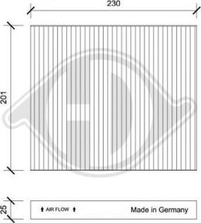 Diederichs DCI0205 - Filtro, Aria abitacolo autozon.pro