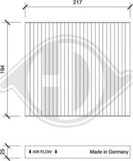 Diederichs DCI0233 - Filtro, Aria abitacolo autozon.pro