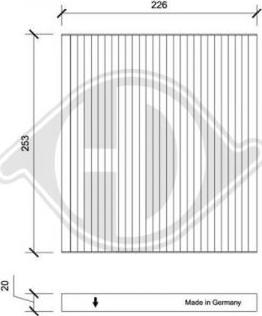 Diederichs DCI0232 - Filtro, Aria abitacolo autozon.pro