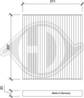 Diederichs DCI0229 - Filtro, Aria abitacolo autozon.pro