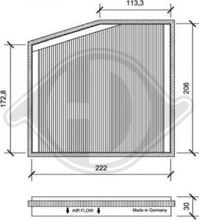 Diederichs DCI1091-1 - Filtro, Aria abitacolo autozon.pro