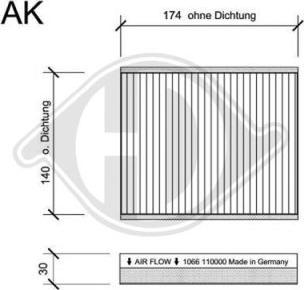 Diederichs DCI1066S - Filtro, Aria abitacolo autozon.pro