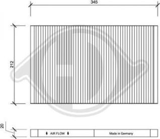 Diederichs DCI1028 - Filtro, Aria abitacolo autozon.pro