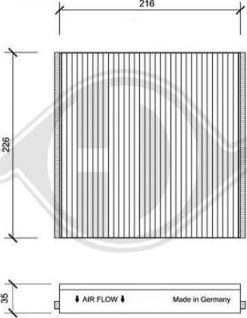 Diederichs DCI1076 - Filtro, Aria abitacolo autozon.pro