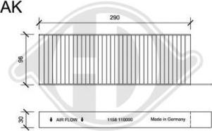 Diederichs DCI1158S - Filtro, Aria abitacolo autozon.pro