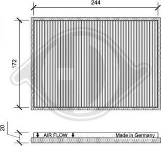 Diederichs DCI1161 - Filtro, Aria abitacolo autozon.pro