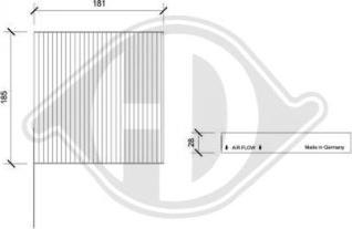 Diederichs DCI1123-1 - Filtro, Aria abitacolo autozon.pro