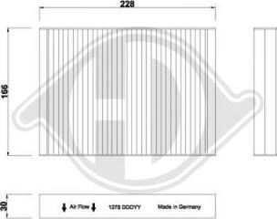 Diederichs DCI1278S - Filtro, Aria abitacolo autozon.pro