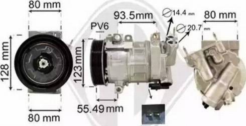 Diederichs DCK1446 - Compressore, Climatizzatore autozon.pro